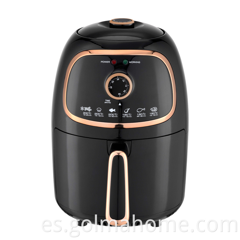 Freidora de aire pequeña eléctrica Mini freidora de aire Horno Cocina 2L Freidora eléctrica profunda